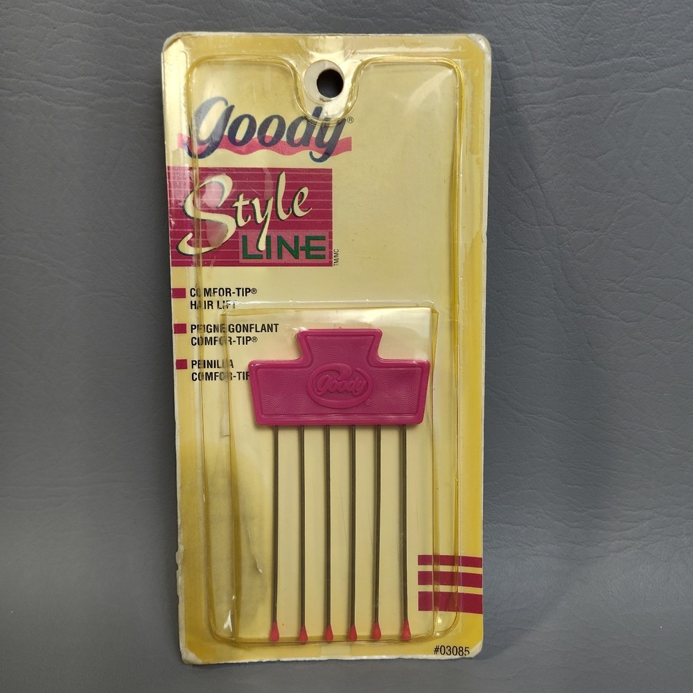 Vintage 1994‎ Goody Style Line Comfor-Tip Lift Pick Stainless Steel Pink #5128
